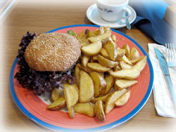 bbq burger Latitude Café